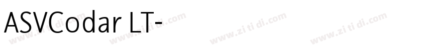 ASVCodar LT字体转换